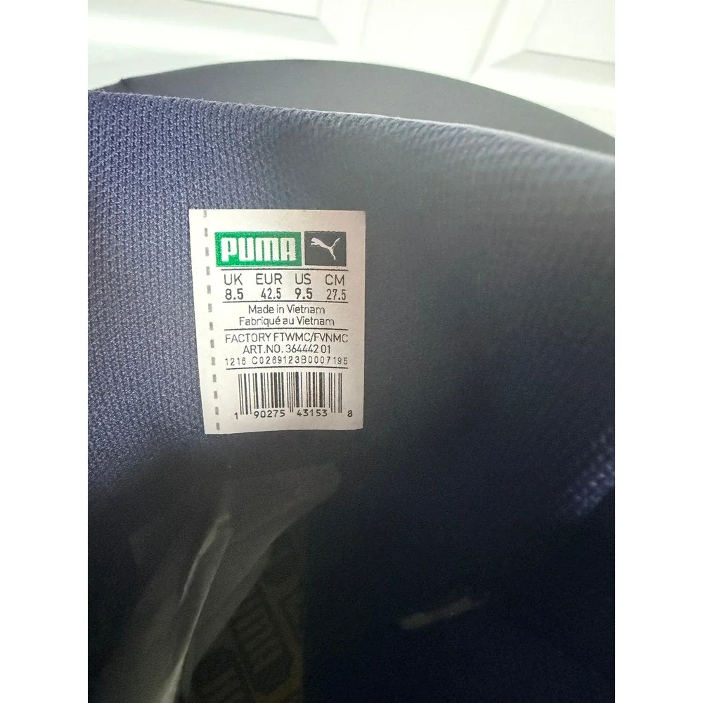 Puma x David T. Howard High School High Top Sneakers Men's 9.5 Blue Gold Rare